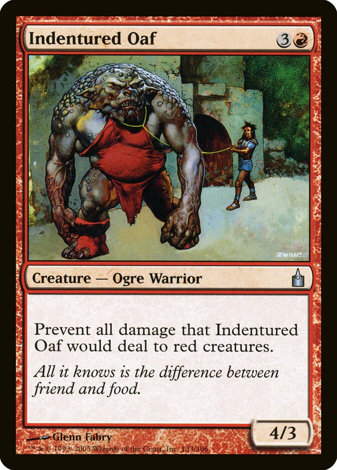 Indentured Oaf — Ravnica: City of Guilds 133/306