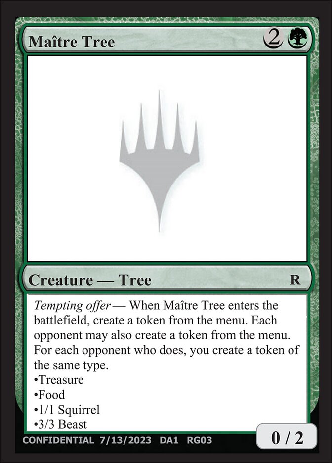 Maître Tree — Unknown Event RG03a/512
