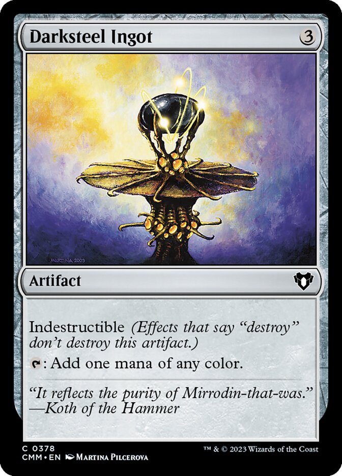 Darksteel Ingot — Commander Masters 378/1067