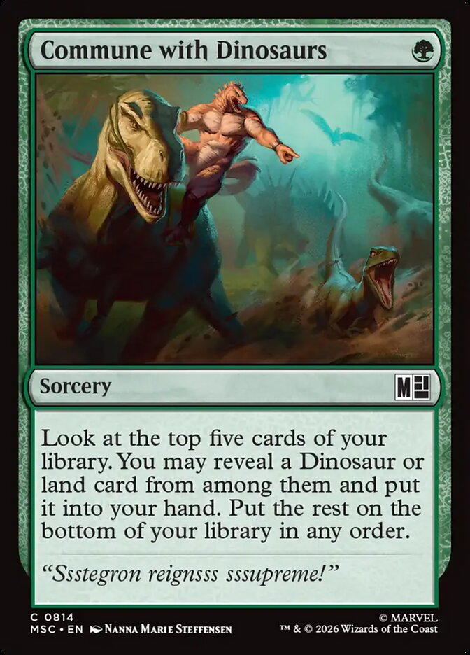 Commune with Dinosaurs — Marvel Super Heroes Commander 814/866