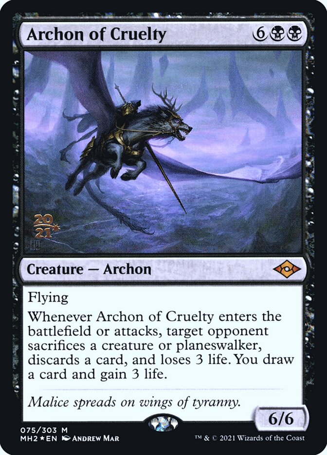 Archon of Cruelty — Modern Horizons 2 Promos 75s/86