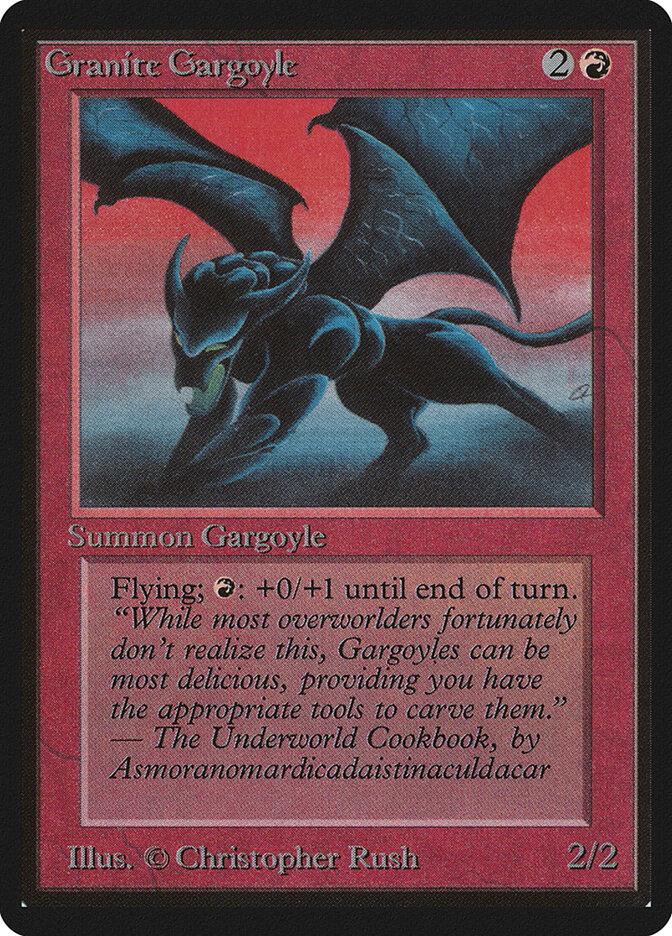 Granite Gargoyle — Limited Edition Beta 156/302