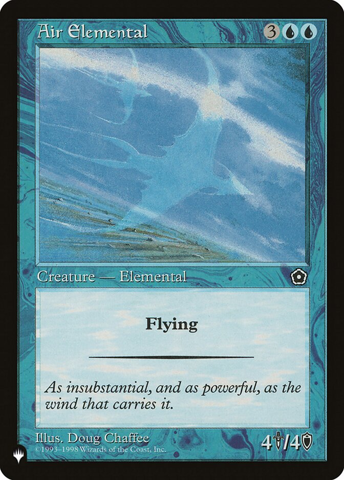 Air Elemental — The List P02-31/5581