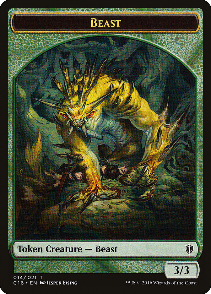 Beast — Commander 2016 Tokens 14/21