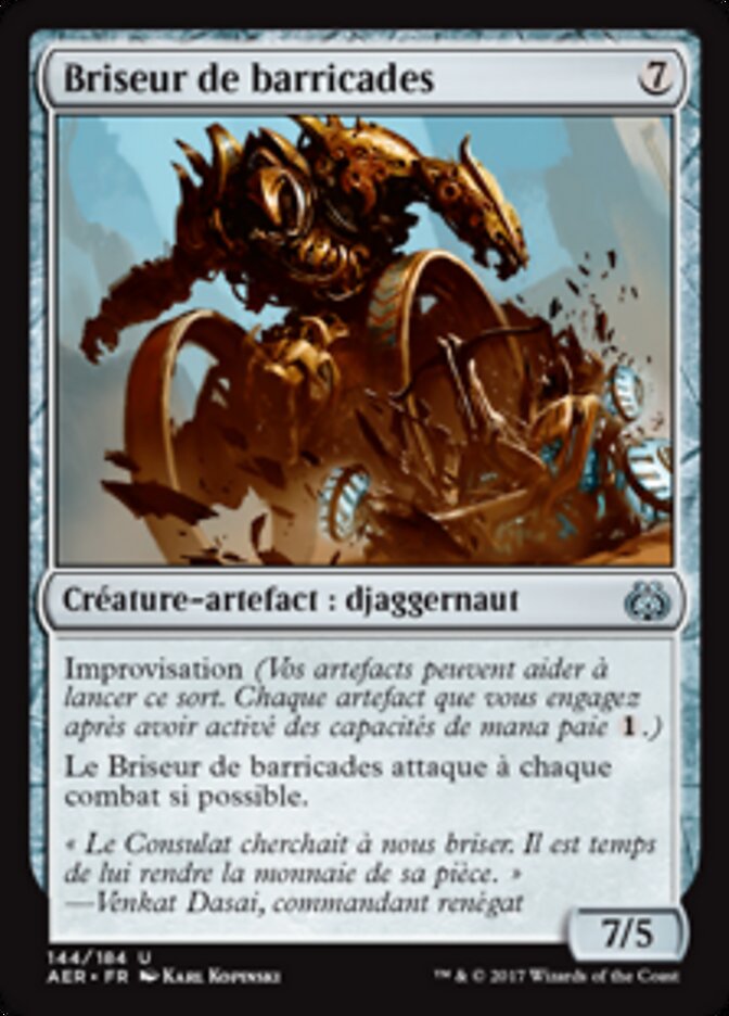 Briseur de barricades — Aether Revolt 144/194