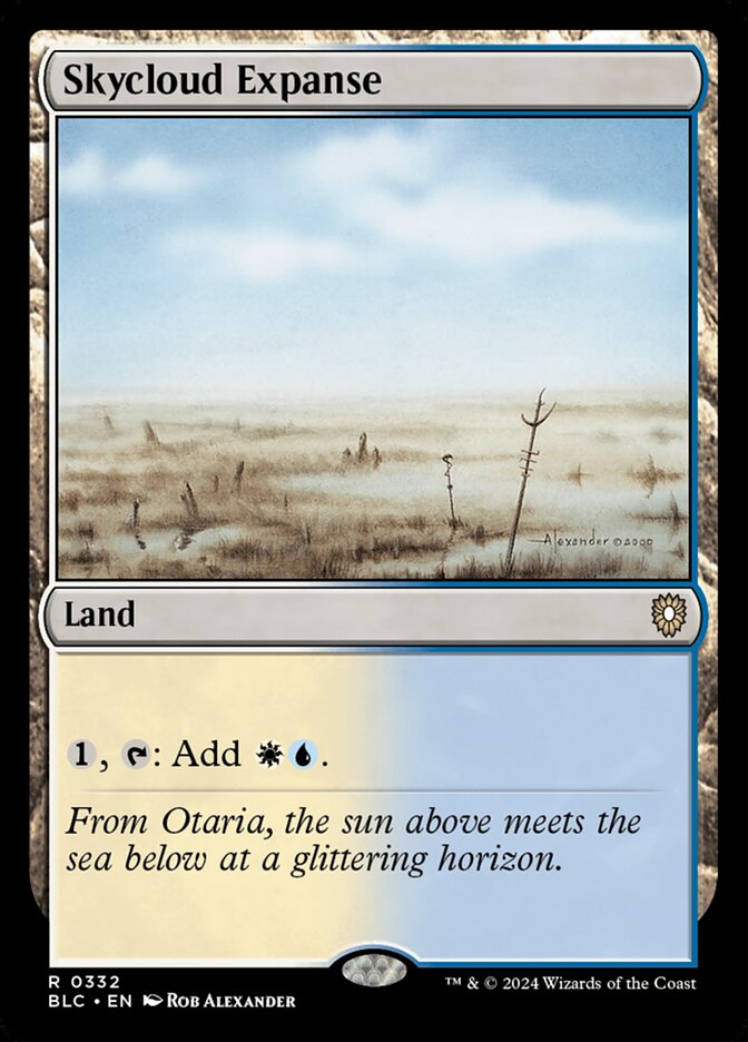 Skycloud Expanse — Bloomburrow Commander 332/356