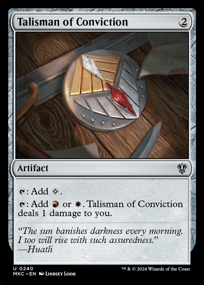 Talisman of Conviction — Murders at Karlov Manor Commander 240/358