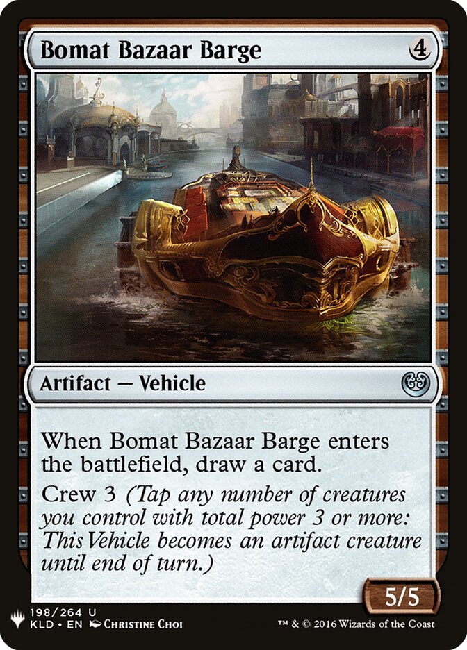 Bomat Bazaar Barge — The List KLD-198/5581