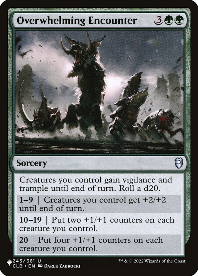 Overwhelming Encounter — The List CLB-245/5581