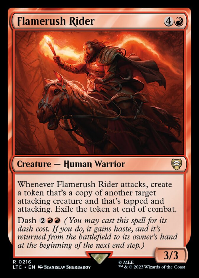 Cavalier courseflamme — Tales of Middle-earth Commander 216/591