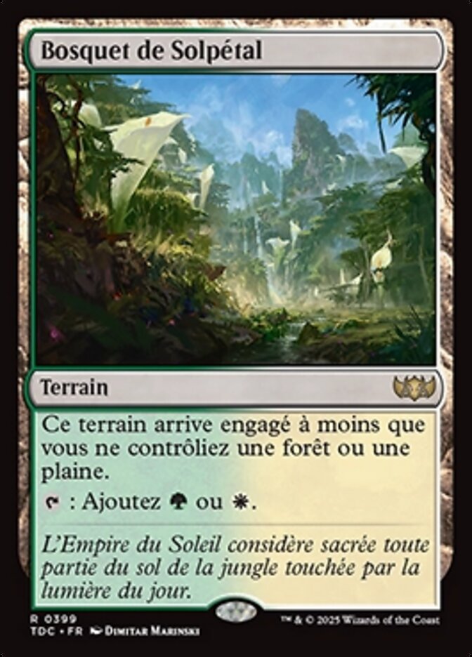Bosquet de Solpétal — Tarkir: Dragonstorm Commander 399/413