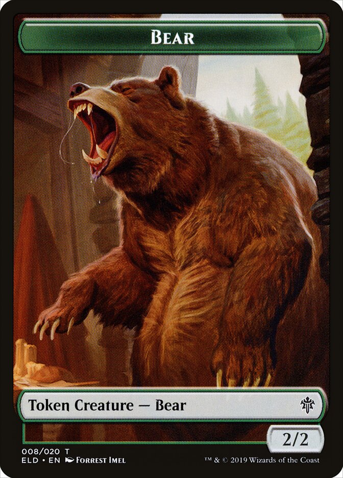 Bear — Throne of Eldraine Tokens 8/20
