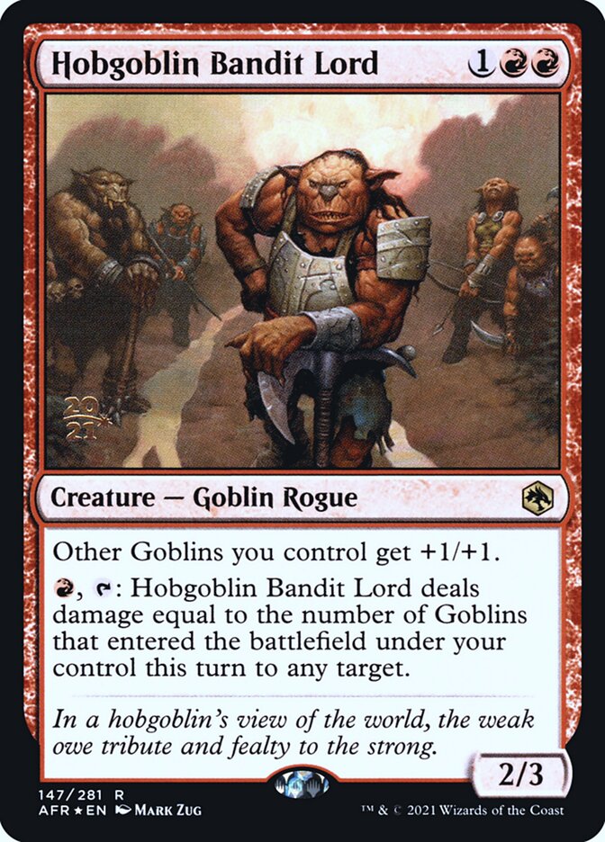 Hobgoblin Bandit Lord — Adventures in the Forgotten Realms Promos 147s/241