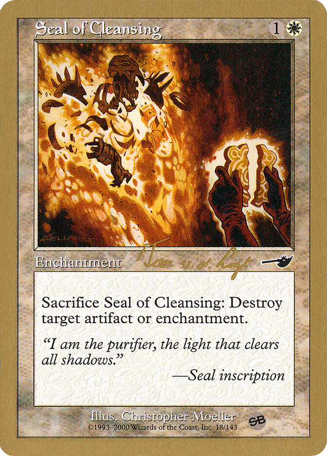 Seal of Cleansing — World Championship Decks 2000 tvdl18sb/117