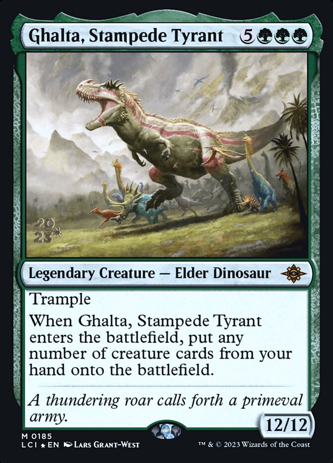 Ghalta, Stampede Tyrant — The Lost Caverns of Ixalan Promos 185s/136