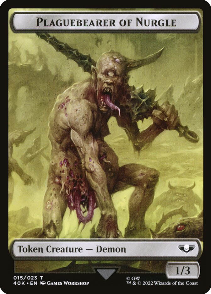 Plaguebearer of Nurgle — Warhammer 40,000 Tokens 15/31