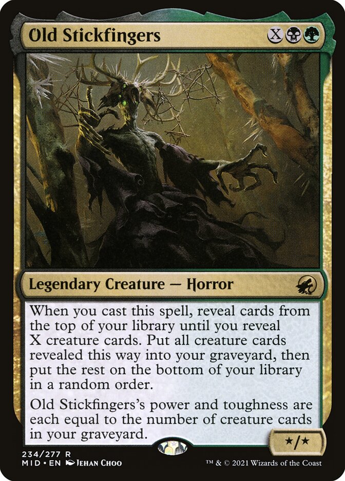 Vieux brindodactyle — Innistrad: Midnight Hunt 234/398