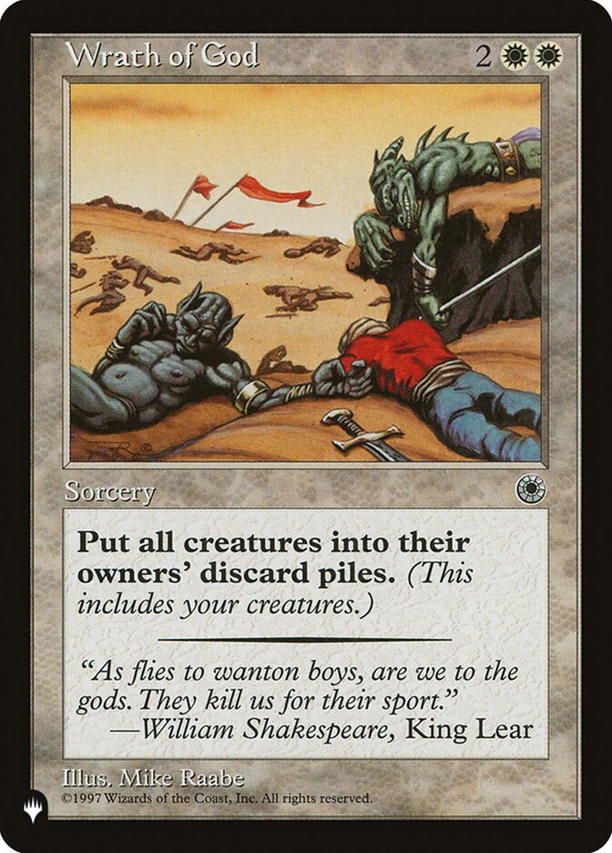 Wrath of God — The List POR-39/5581