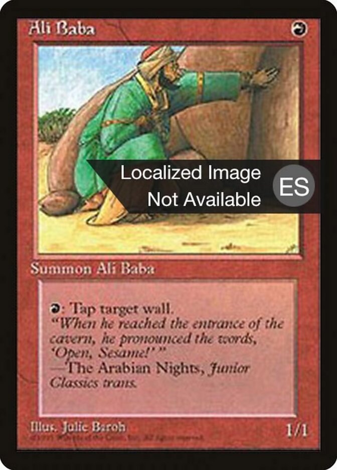 Ali Baba — Fourth Edition Foreign Black Border 175/378