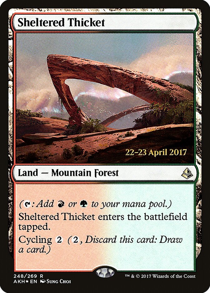 Sheltered Thicket — Amonkhet Promos 248s/77