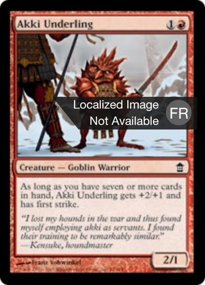 Sous-fifre akki — Saviors of Kamigawa 93/165