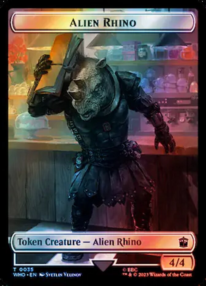Alien Rhino — Doctor Who Tokens 35/64