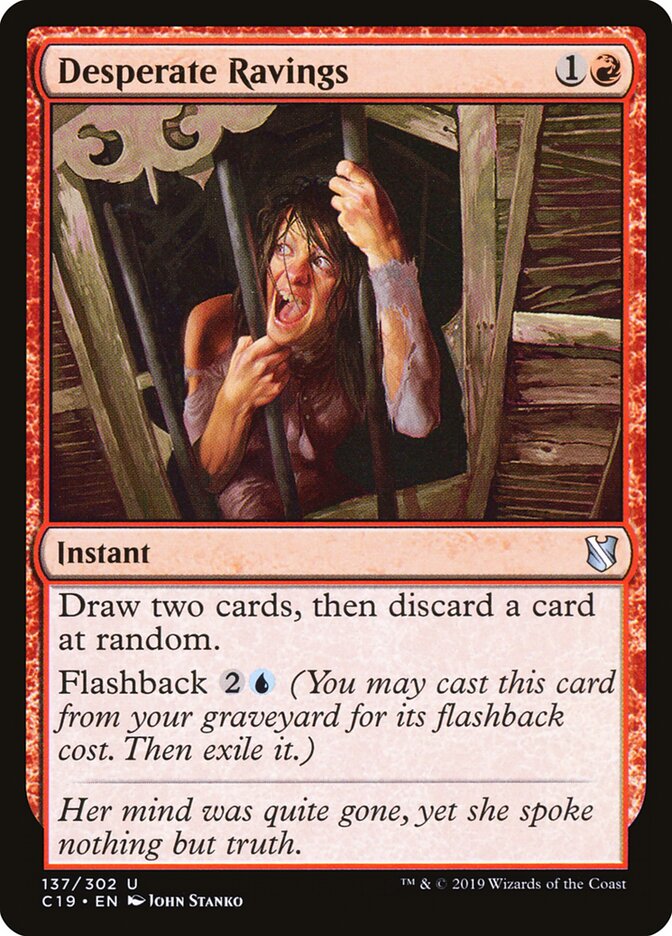 Desperate Ravings — Commander 2019 137/302