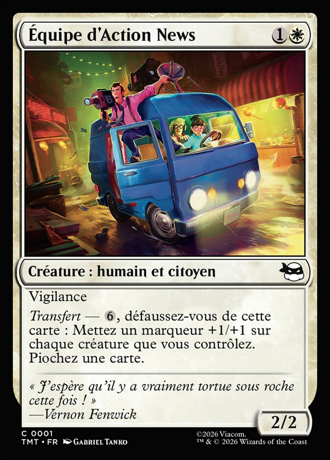 Équipe d'Action News — Teenage Mutant Ninja Turtles 1/320