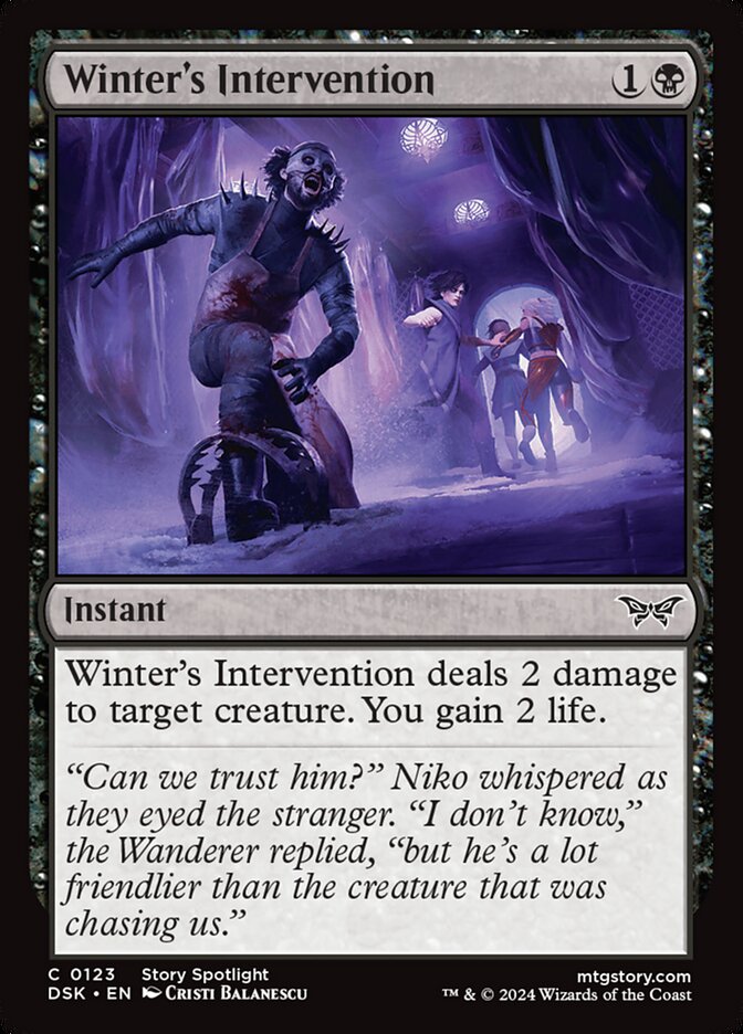 Winter's Intervention — Duskmourn: House of Horror 123/419