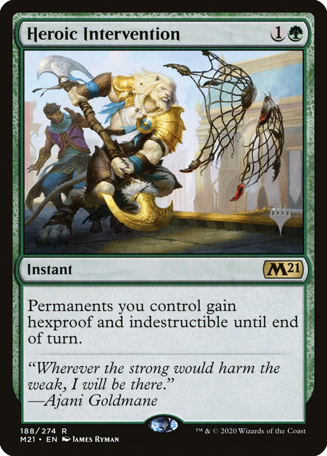 Heroic Intervention — Core Set 2021 Promos 188p/137