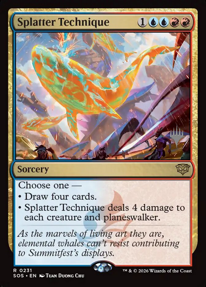 Splatter Technique — Secrets of Strixhaven Promos 231p/80