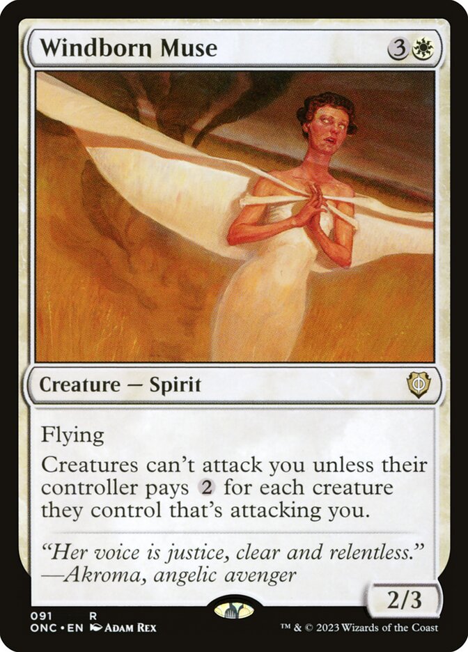 Windborn Muse — Phyrexia: All Will Be One Commander 91/174