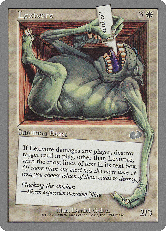 Lexivore — Unglued 7/88