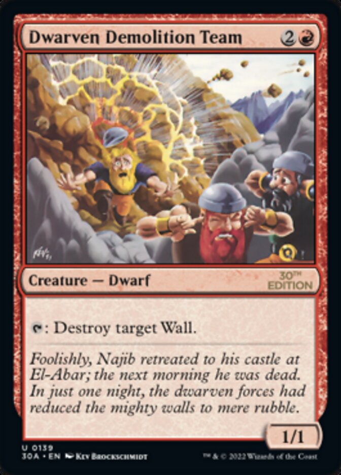 Dwarven Demolition Team — 30th Anniversary Edition 139/594