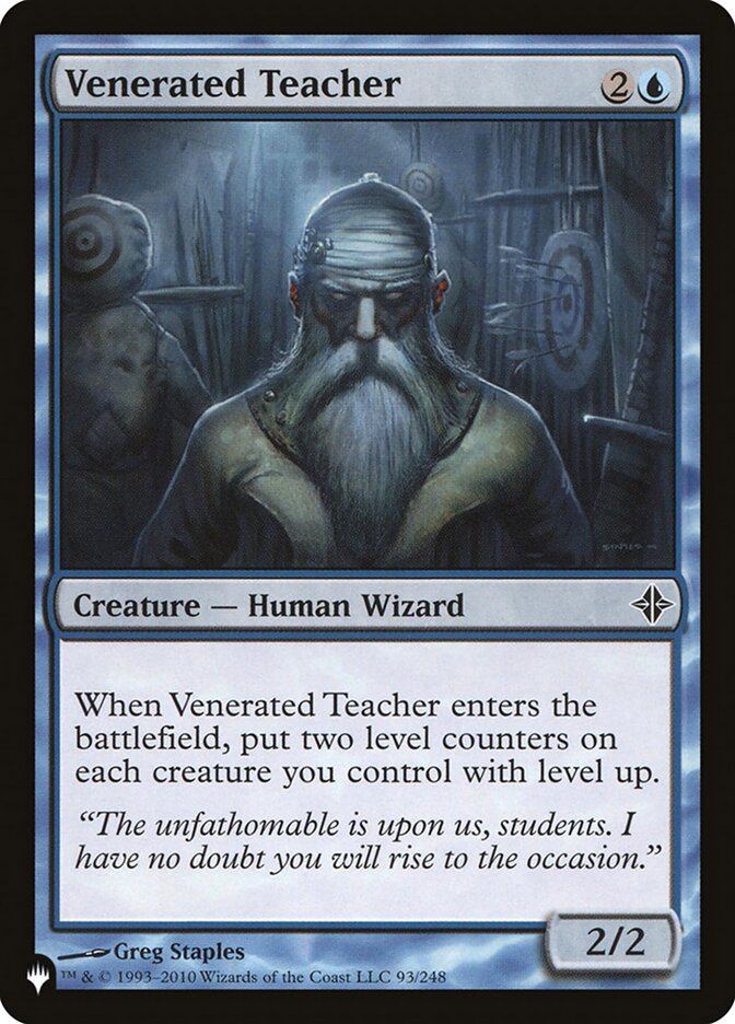 Venerated Teacher — The List ROE-93/5581