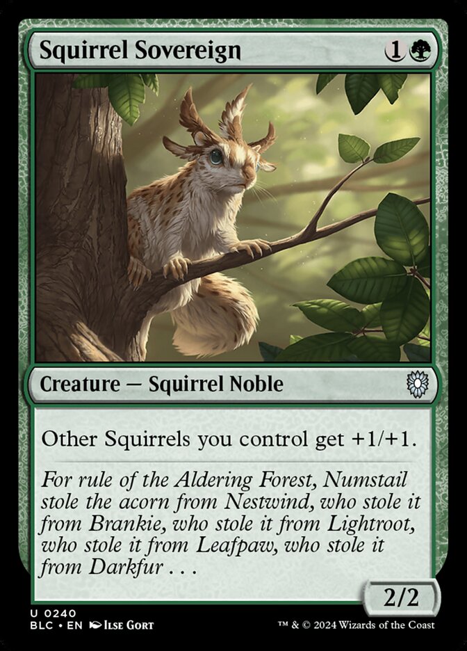 Souverain écureuil — Bloomburrow Commander 240/356