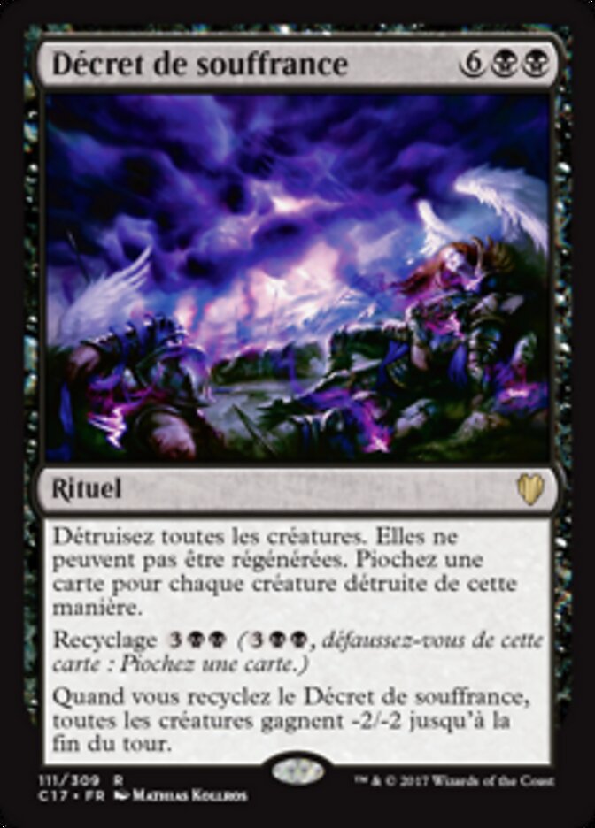 Décret de souffrance — Commander 2017 111/309