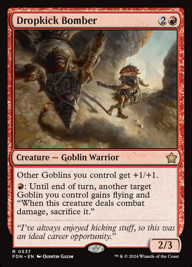 Dropkick Bomber — Foundations 537/771
