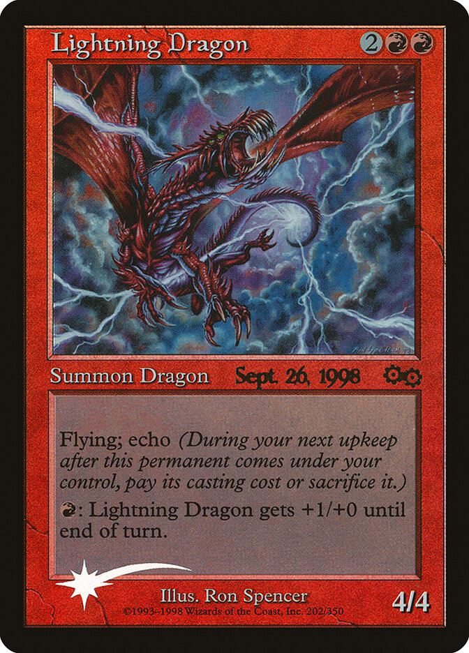 Lightning Dragon — Urza's Saga Promos 202/1