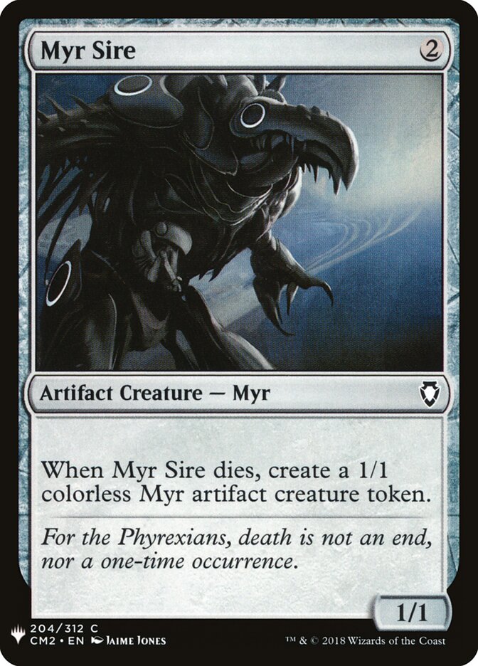 Myr Sire — The List CM2-204/5581