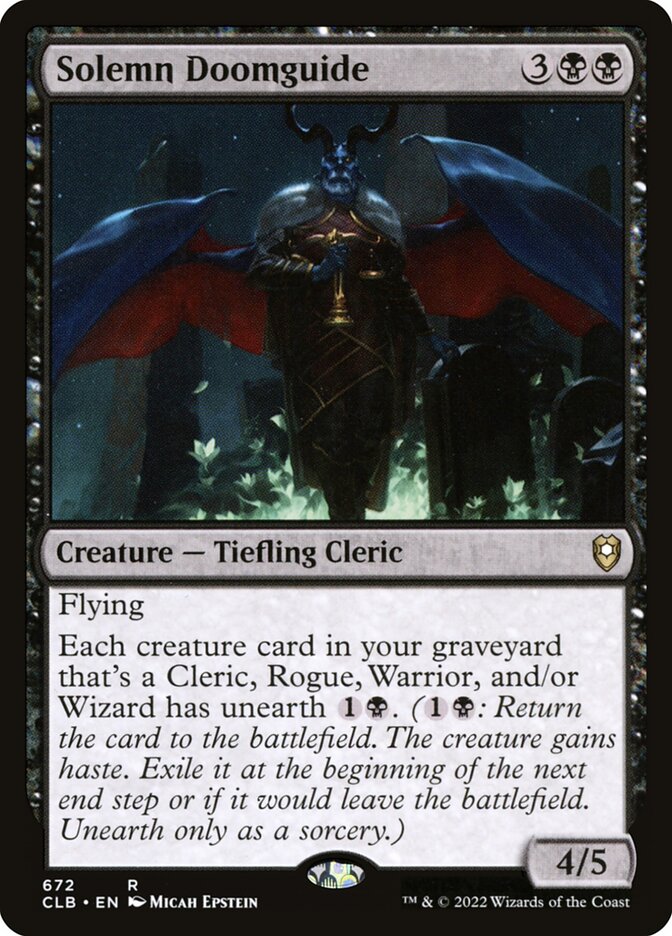 Solemn Doomguide — Commander Legends: Battle for Baldur's Gate 672/936