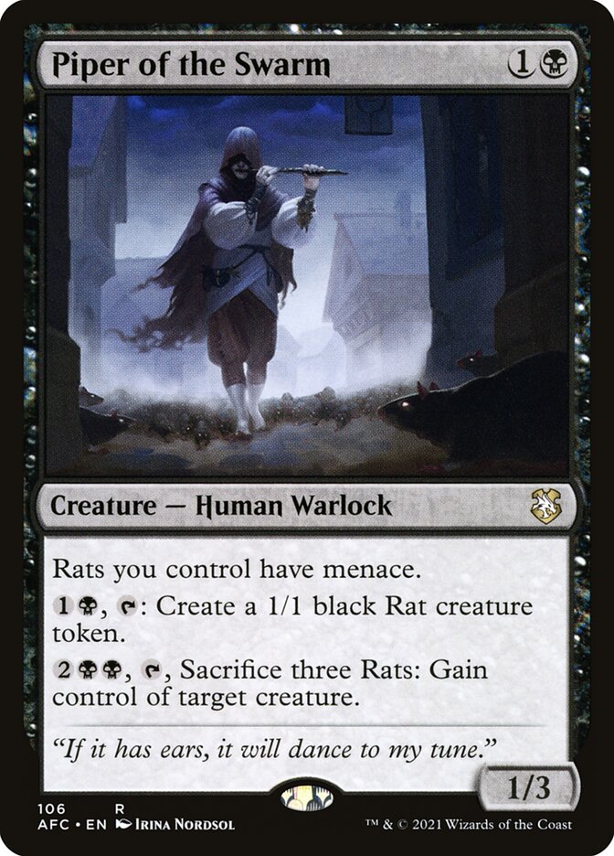 Flûteur de rats — Forgotten Realms Commander 106/331