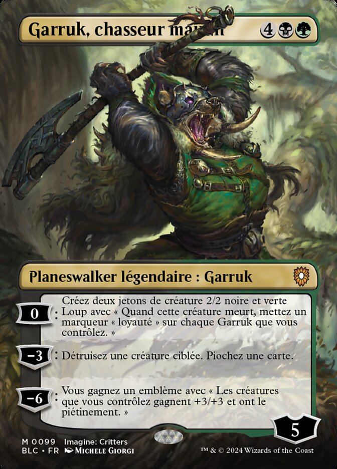 Garruk, chasseur maudit — Bloomburrow Commander 99/356