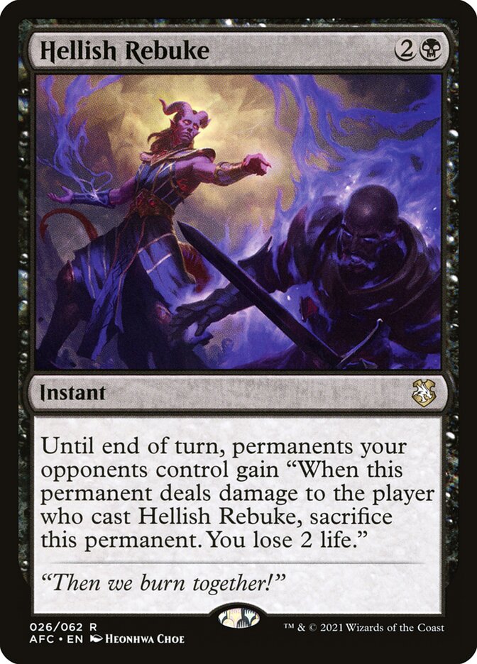 Hellish Rebuke — Forgotten Realms Commander 26/331