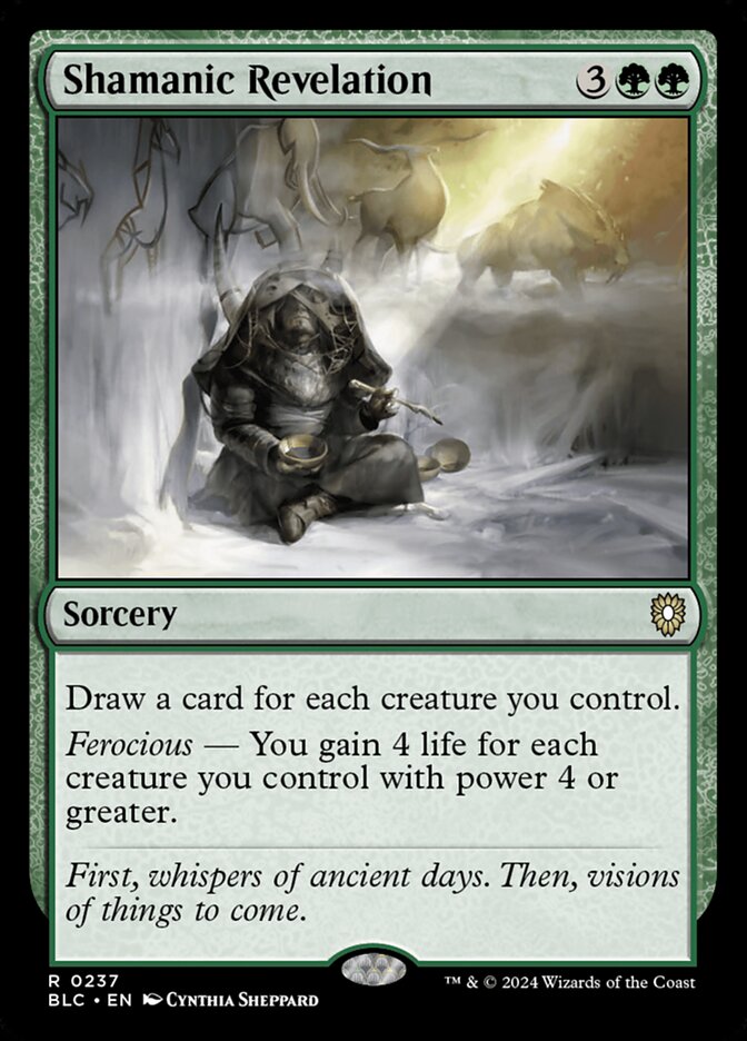 Shamanic Revelation — Bloomburrow Commander 237/356