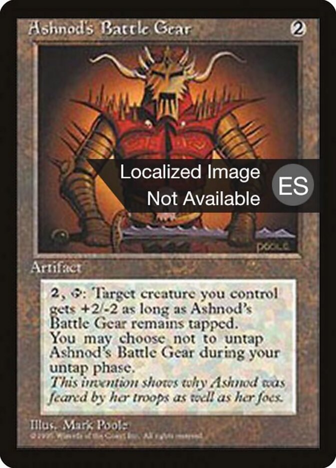 Ashnod's Battle Gear — Fourth Edition Foreign Black Border 296/378