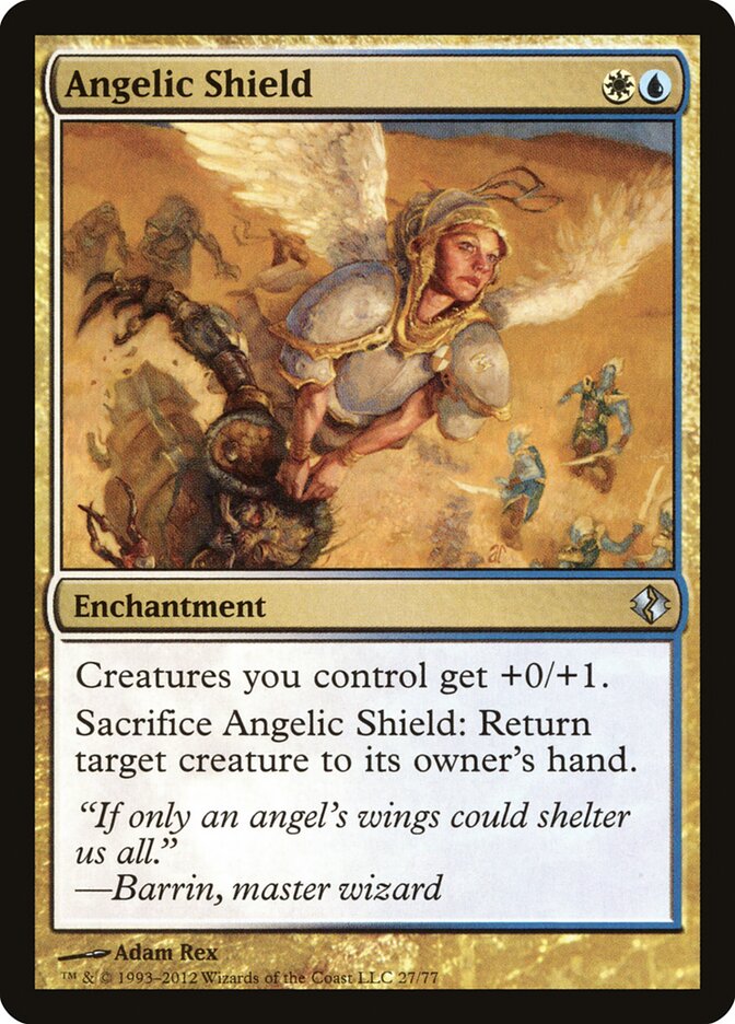 Angelic Shield — Duel Decks: Venser vs. Koth 27/77