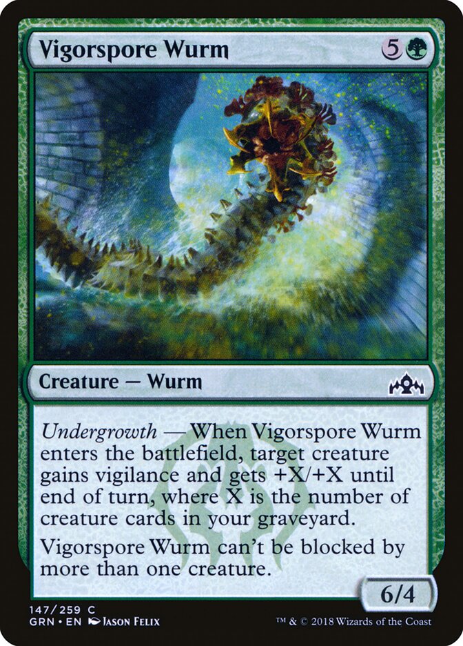 Vigorspore Wurm — Guilds of Ravnica 147/273