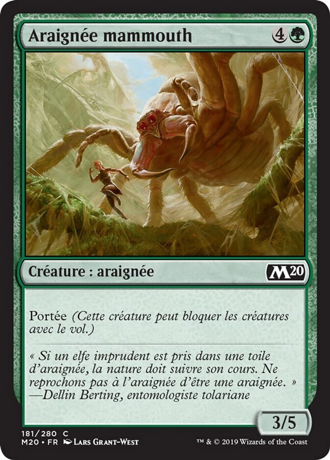 Araignée mammouth — Core Set 2020 181/345