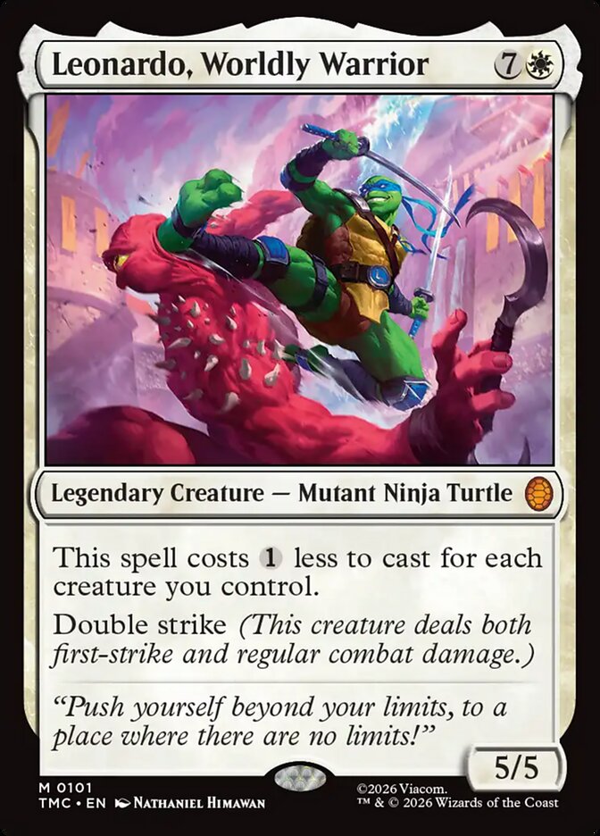 Leonardo, Worldly Warrior — Teenage Mutant Ninja Turtles Eternal 101/132